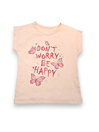 Kelebek Desenli Kız Çocuk Taytlı Takım