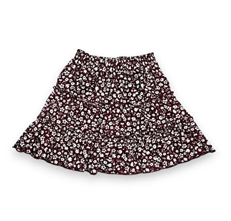Çiçekli Kız Çocuk Şort Etek