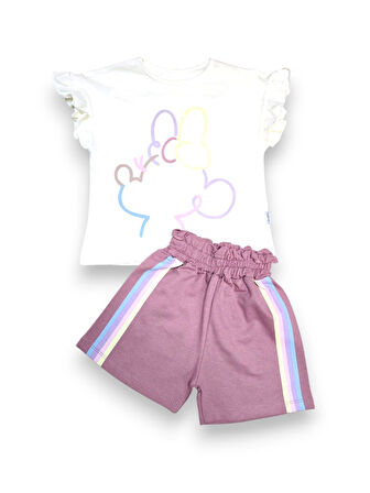 Kız Çocuk Şortlu Alt Üst Takım