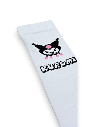 Kuromi Kız Çocuk Dizaltı Çorap