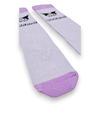 Kuromi Kız Çocuk Dizaltı Çorap