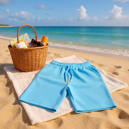 Beli Lastikli Erkek Çocuk Şort