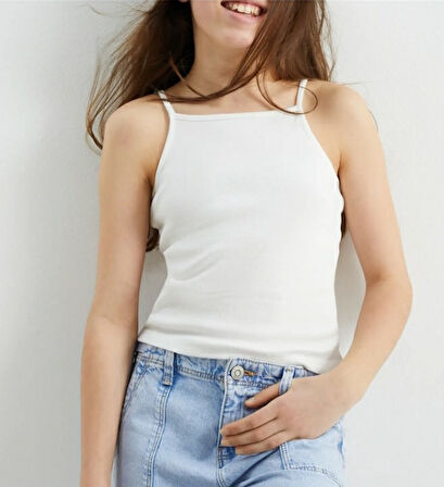 Kelebekli Taşlı Kız Çocuk Crop Set