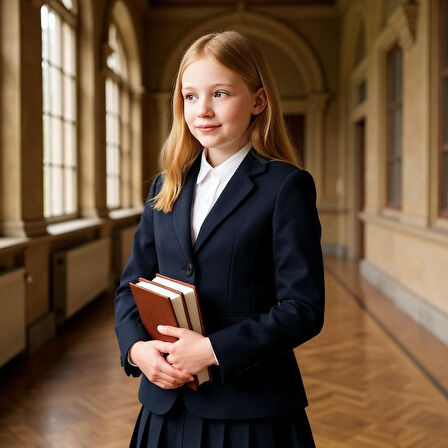 Kız Çocuk Okul Ceketi