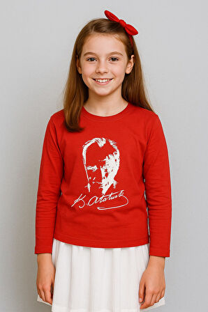 Atatürk Baskılı Uzun Kol Tişört