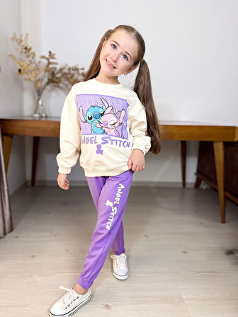 Stitch Kız Çocuk Eşofman Takım