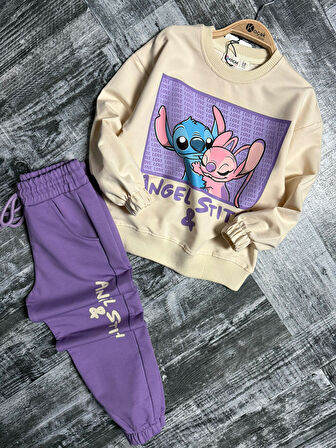 Stitch Kız Çocuk Eşofman Takım
