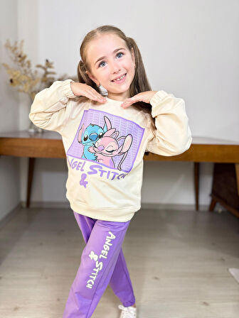 Stitch Kız Çocuk Eşofman Takım