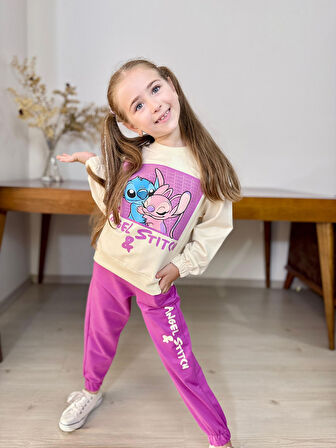 Stitch Kız Çocuk Eşofman Takım