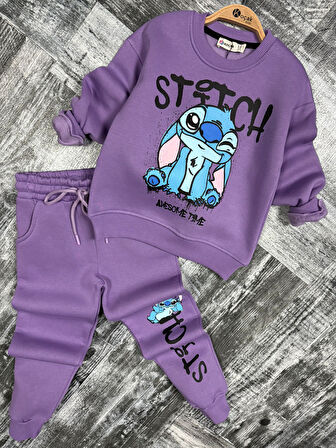 Stitch Kız Çocuk Eşofman Takım