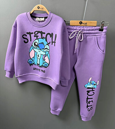 Stitch Kız Çocuk Eşofman Takım