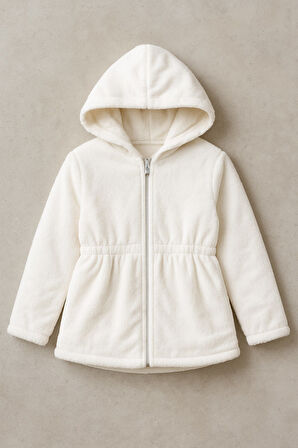 Peluş Kız Çocuk Mont