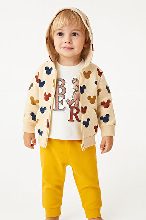 Bear Hırkalı Erkek Bebek Eşofman Takım