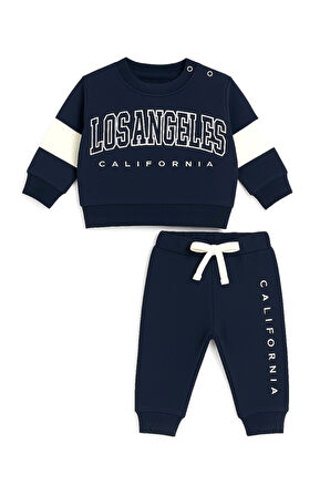 Los Angeles Erkek Bebek Kışlık Eşofman Takımı