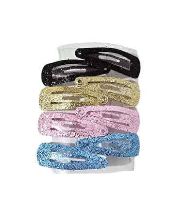 Simli Kız Bebek Çıtçıtlı Toka Set 8 Adet