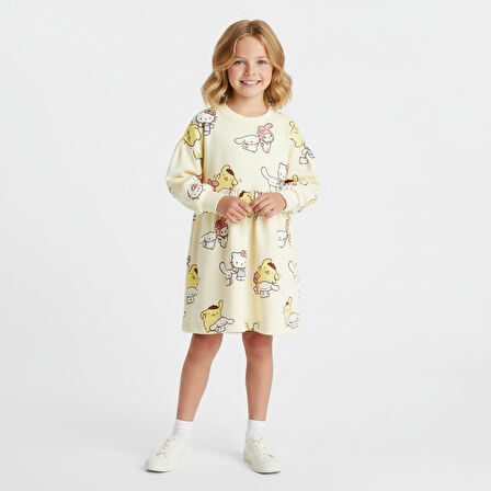 Kuromi Kız Çocuk Elbise