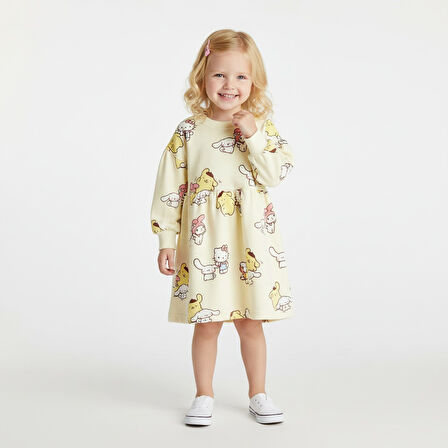 Kuromi Kız Çocuk Elbise