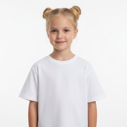 Bisiklet Yaka Basic Çocuk Tişört ST09816