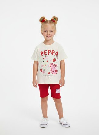 Peppa Pig Kız Çocuk Taytlı Takım