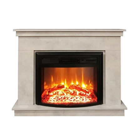 Dlc 1164 Retro 1800 Watt Taş Desenli Dekoratif Elektrikli Şömine