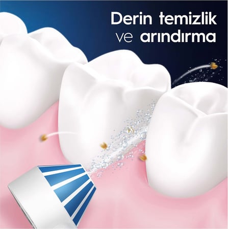  Oral-B Ağız Sağlığı Merkezi Ağız Duşu: Ağız duşu, 1 Oxyjet Başlığı, 1 Su Jeti Başlığı
