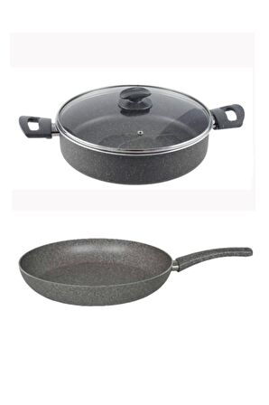 Mehtap Granit Karnıyarık ve Tava Seti 26 CM