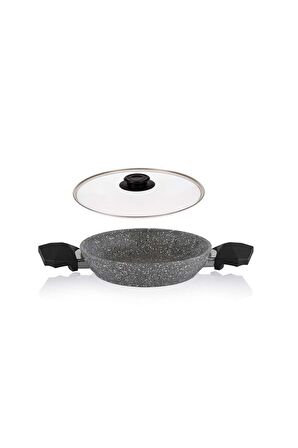 Schafer Granit Sahan 22 CM Cam Kapaklı