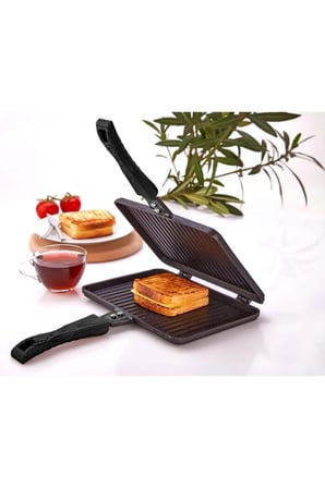 Granit Döküm Ocak Üstü Tost Ve Izgara 
