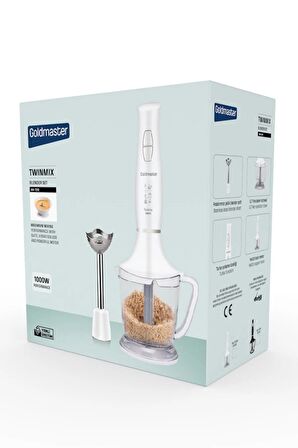 Altabi Goldmaster El Blender Seti 1000 W Doğrayıcı ve Blender