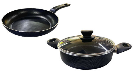 Mehtap Teflon Tava Ve Karnıyarık 24 CM Petek Desenli 2 MM