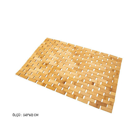 Bambu Banyo Paspası 40x60 CM