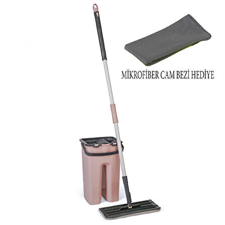 Mikrofiber Tablet Mop 9 Litre ve Mikrofiber Cam Bezi Hediyeli