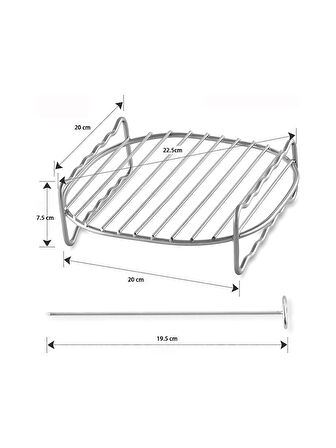 Altabi Airfryer Yağsız Sıcak Hava Fritözü Rob well1700 W