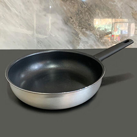 İndüksiyon Tabanlı Alüminyum Teflon Wok Tavası 28 CM