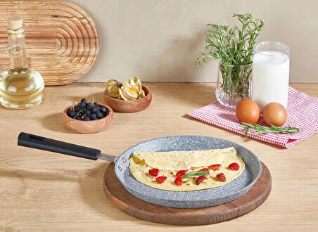 Falez Yanmaz Yapışmaz Krep Tavası 24 CM