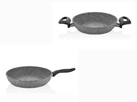 Falez 26 CM Granit Tava ve 20 CM Granit Sahan Seti