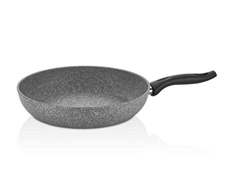 Falez Granit Tava 24 CM Cam Kapaklı