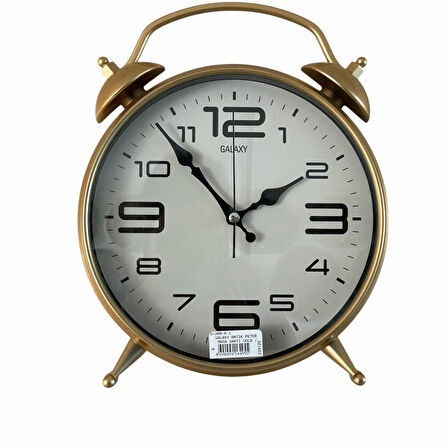 Dekoratif Masa ve Duvar Saati Peter Saat Gold Renk