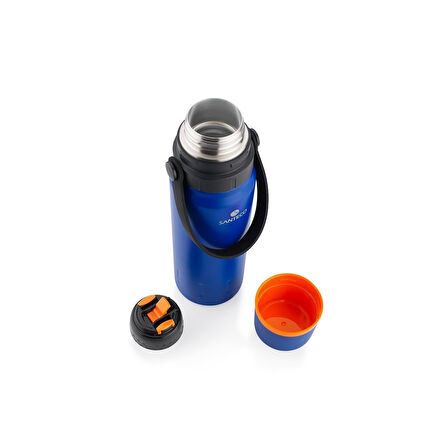 Çelik Termos 1200 ML Mavi ve Kamp Sehpası