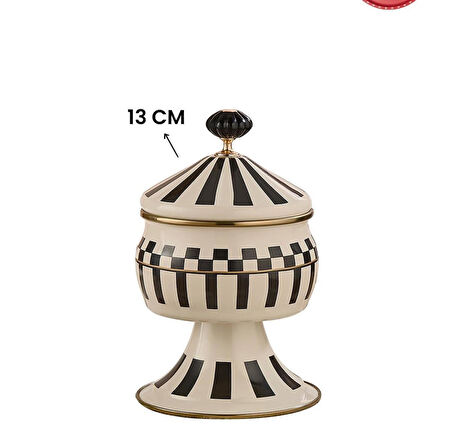 Prime Cream Ayaklı Şekerlik Emaye