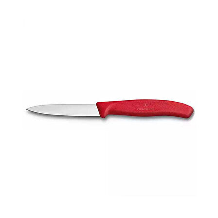 Victorinox Kırmızı Düz Soyma Bıçağı 8 CM - 10 CM ve Domates Sebze Soyacağı 3lü Set