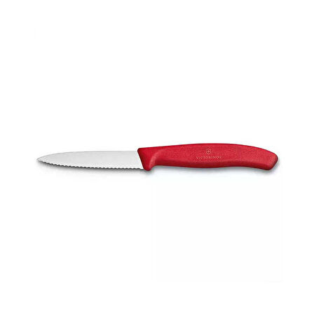 Victorinox Kırmızı Tırtıklı Soyma Bıçağı 2Li 8 CM - 10 CM