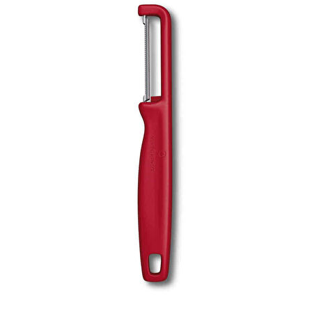 Victorinox Kırmızı Tırtıklı Soyma Bıçağı 8 CM - 10 CM ve Domates Sebze Soyacağı 3lü Set