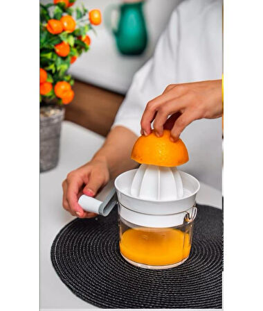 Narenciye Sıkacağı – Çevirme Kollu Pratik Limon Sıkacağı | Portakal, Mandalina, Greyfurt İçin Uygun