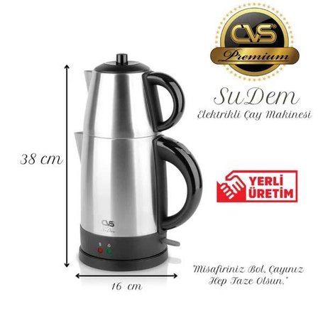 Sudem Elektrikli Çelik Çay Makinesi - 1800 W C vs