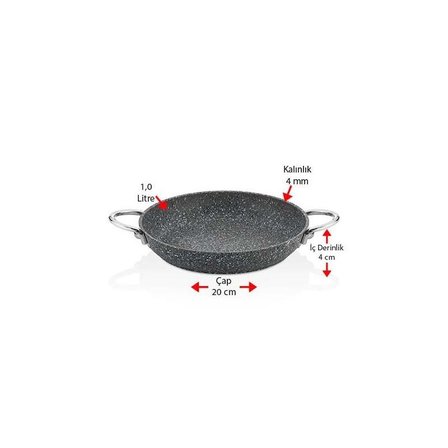 Granit Sahan 20 CM İndüksiyon Tabanlı