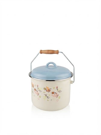 Cemre Emaye Bakraç Yoğurt Tenceresi 22 CM 5 Litre