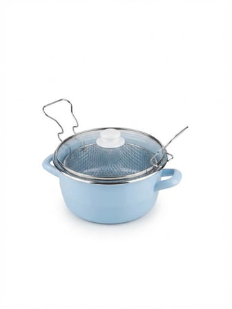Cemre Emaye Kızartma Tenceresi – 24 CM