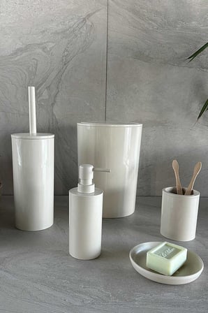 Flores 5li Banyo Seti Bej Renk 