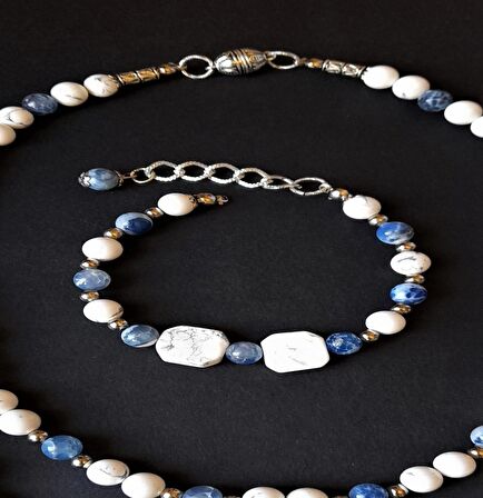 Havlit Kuvars Kolye Bileklik Seti